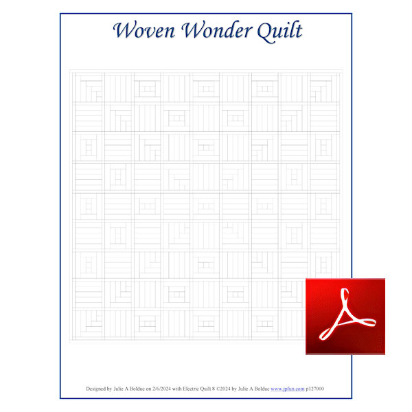 Woven Wonder Quilt Coloring Page