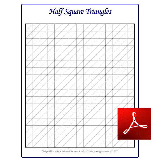 Half Square Triangles Coloring Page