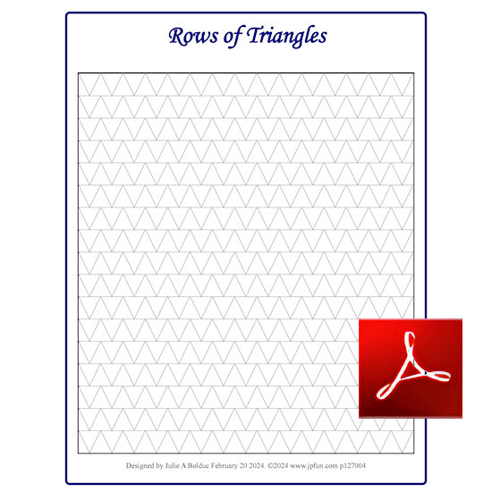 Rows of Triangles Coloring Page
