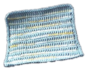 Double Tunisian Crochet Dishcloth
