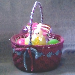 Shell Stitch Easter Basket