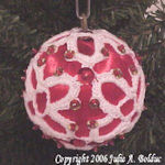 Glittery Celtic Ball Ornament