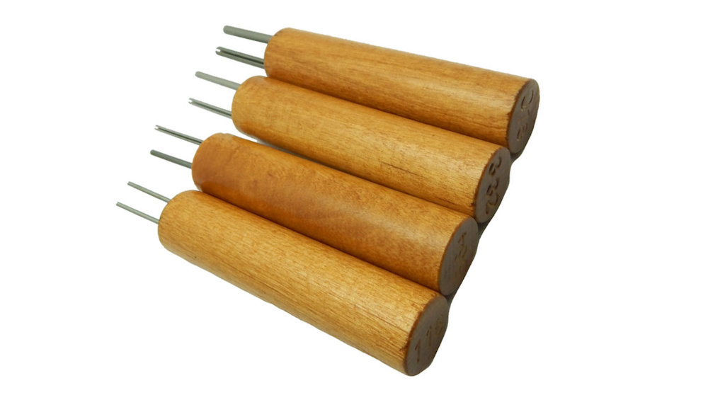 Set of 4 Double Hole Paper Bead Rollers