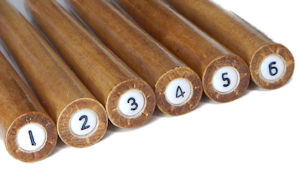 Numbers of Wood Slotted Paper Bead Rollers