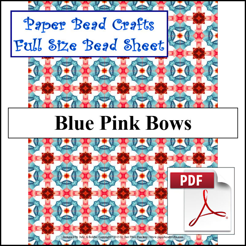 Blue Pink Bows