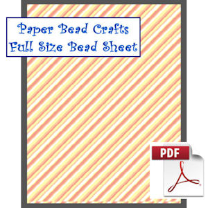 Full Orange Stripes Bead Sheet