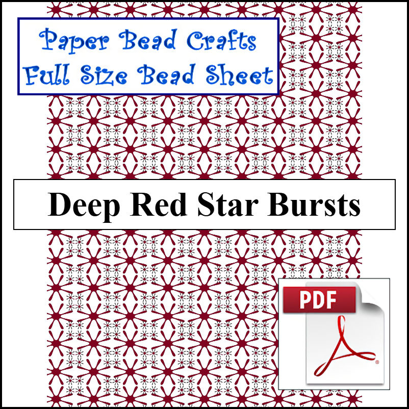 Deep Red Star Bursts