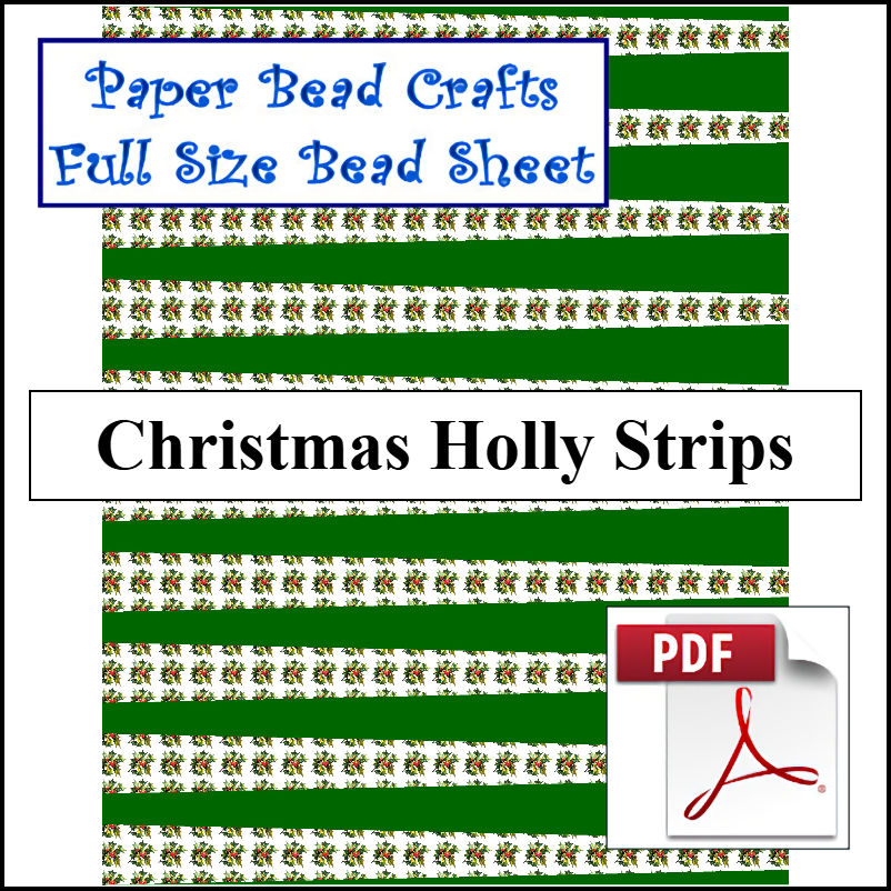 Christmas Holly Strips