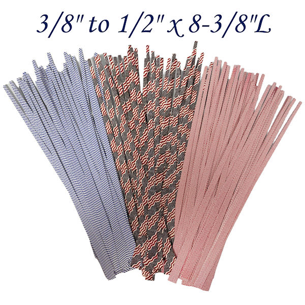 Patriotic Pack Pre Cut Paper Bead Strips 3/8" to 1/8" x 8-3/8"