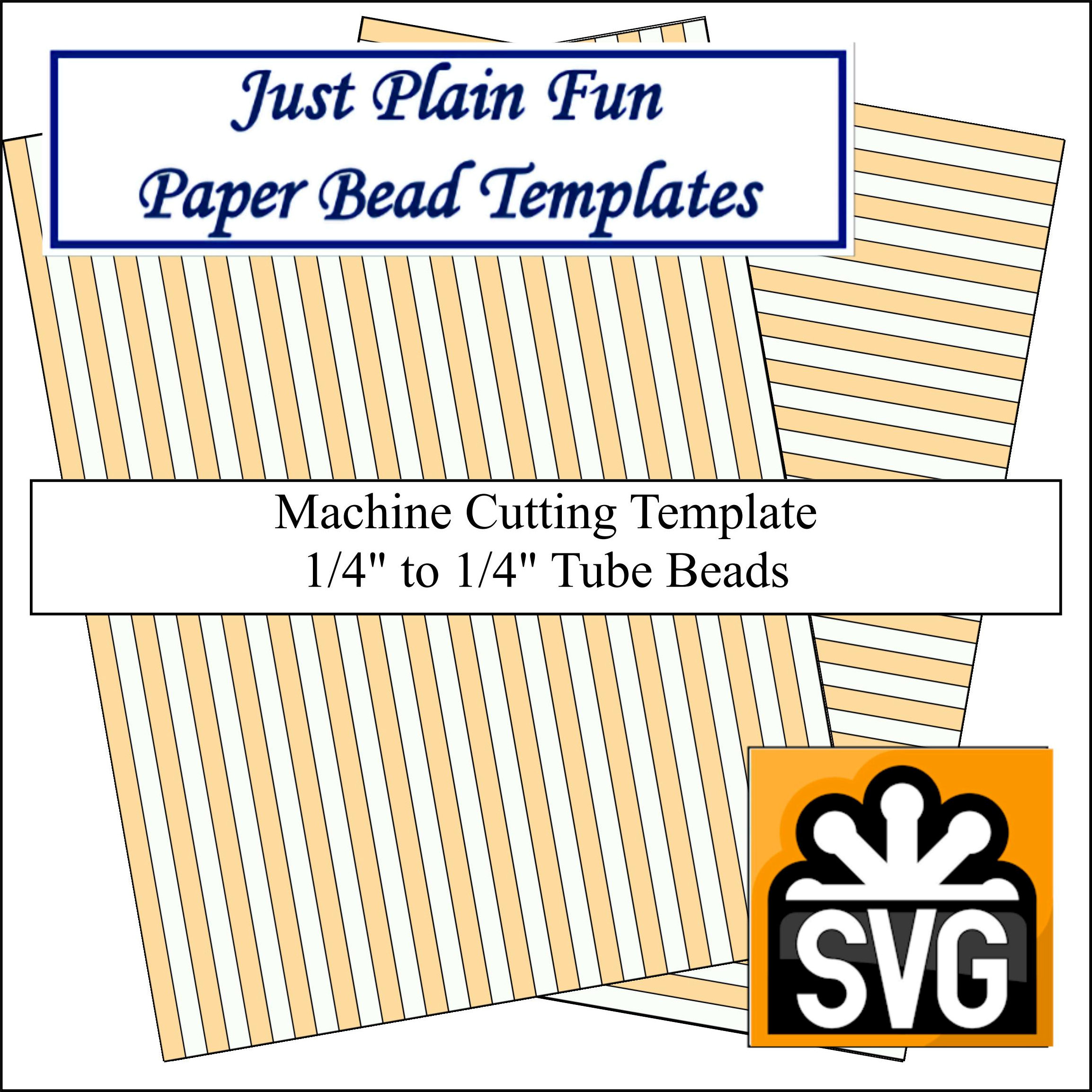 Paper Bead Templates, 1/4in to 1/4in Strips