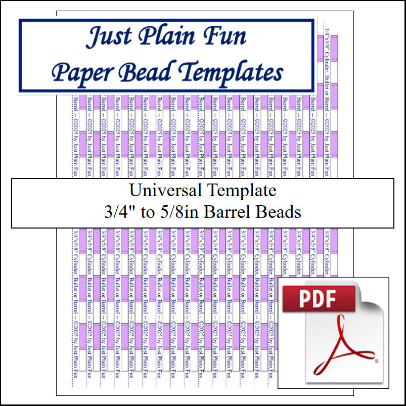 Templates 3/4in to 5/8in Strips