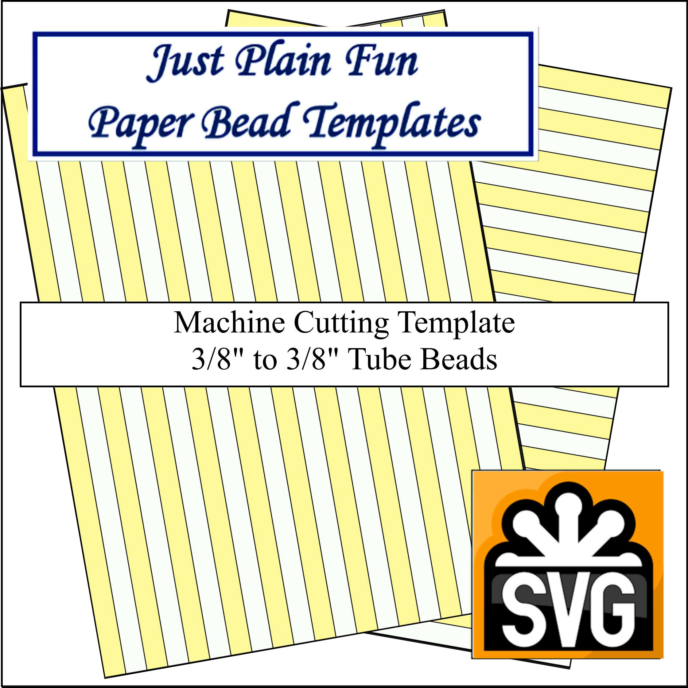 Paper Bead Templates, 3/8in to 3/8in Strips