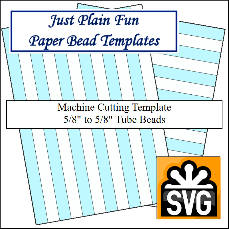 Paper Bead Templates, 5/8in to 5/8in Strips