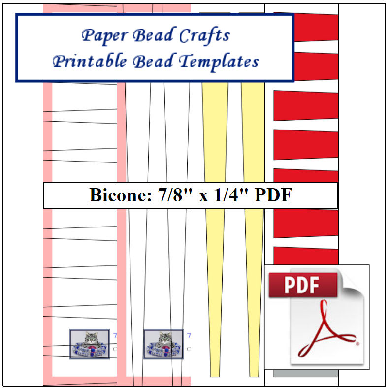 Just Plain Fun Paper Bead 7/8in Templates Directory