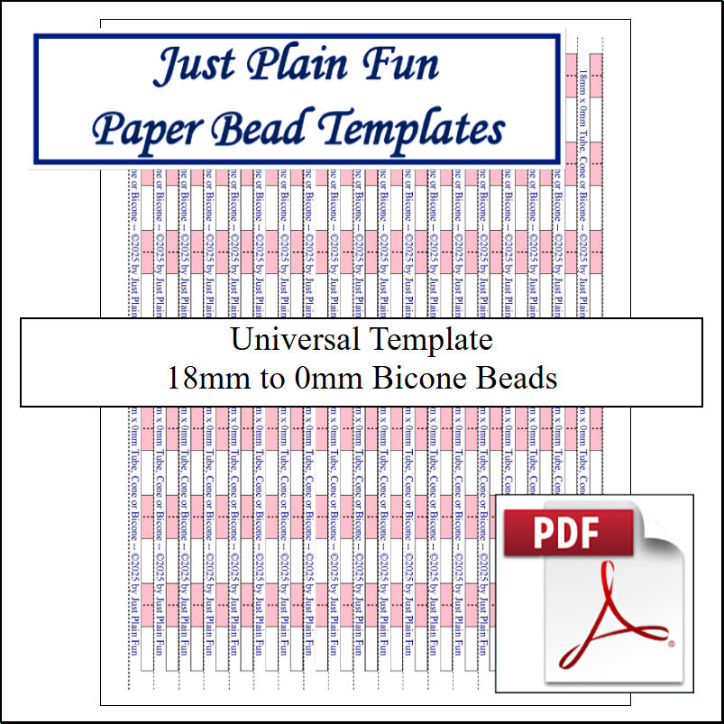Templates 18mm to 0mm Strips
