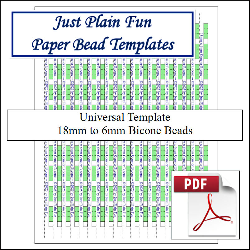 Templates 18mm to 6mm Strips