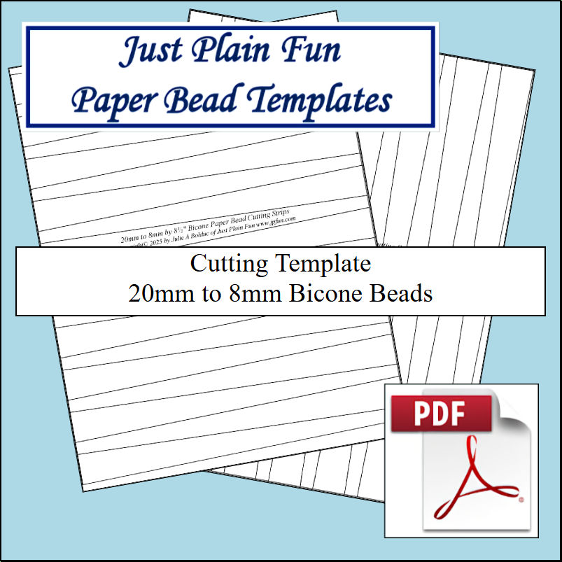 Templates 20mm to 8mm Strips