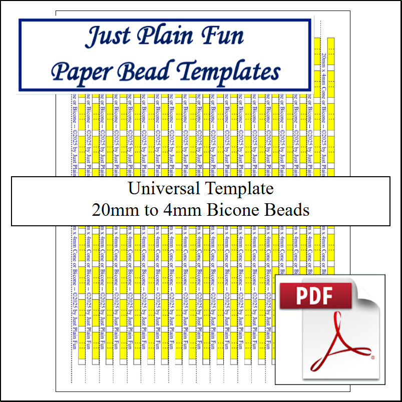 Templates 20mm to 4mm Strips