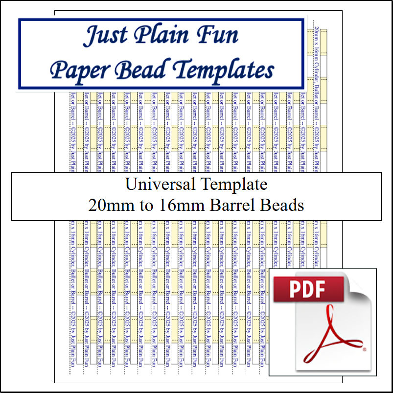 Templates 20mm to 16mm Strips
