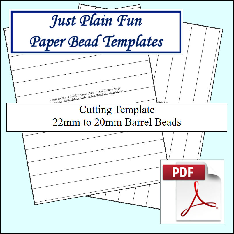 Templates 22mm to 20mm Strips
