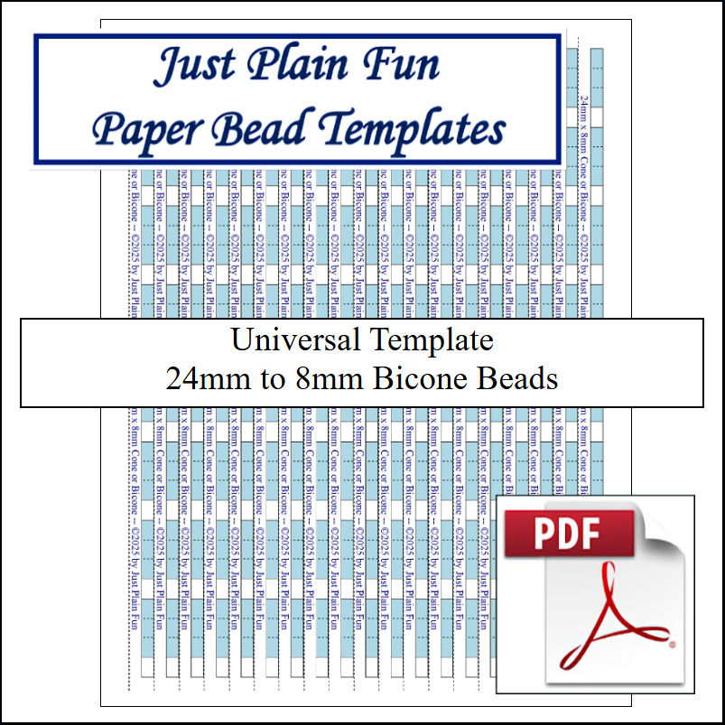 Templates 24mm to 8mm Strips