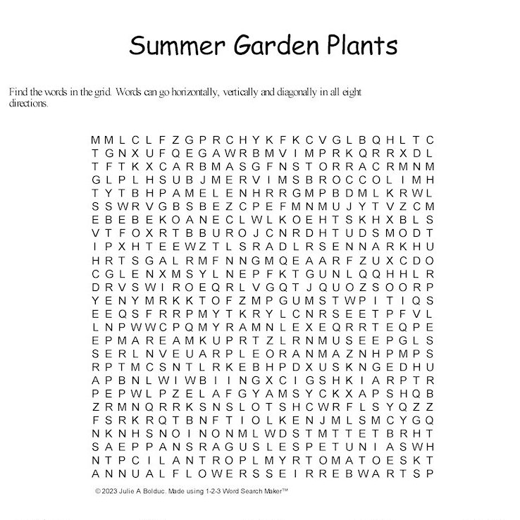 Summer Garden Plants