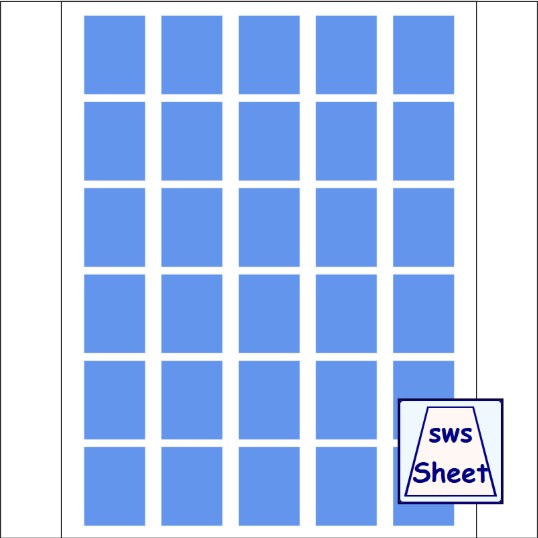 US Letter Scaled Stickers